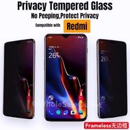 Redmi 12 A1 A3 A2+ 10 10A 10C 12C 9 9A 9C 9T Note 13 10 11 11s 12 Pro 5G Note 9s 9 Pro Anti-Spy Privacy Tempered Glass