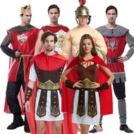 Halloween Costume cos Ancient Roman Samurai Costume Adult Male Female Performance Spartan Gladiator 