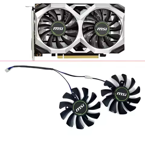 Cooling Fan GPU FAN 75MM HA8010H12F-Z RADIATOR FAN REPLACES THE GTX1650 MSI GEFORCE GTX 1650 Super V