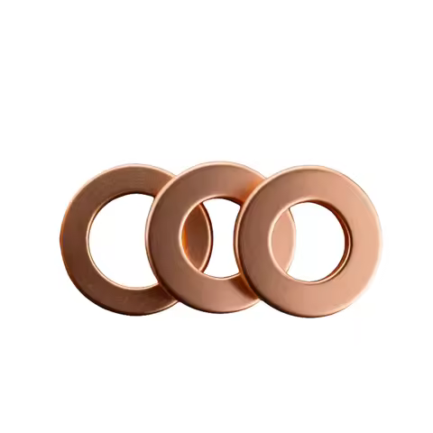 Flat Solid Pure Copper Washers Oil Sealing Gaskets M5M6M8M10M12M14M16M18M20M24 Motor Vehicle Sump Pl