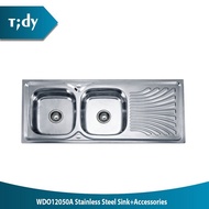 Tidy Tempat Cuci Piring / Stainless Steel Sink W/ Aksesoris WDO12050A