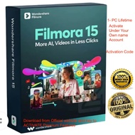 Wondershare Filmora 15 Video Editor (WINDOW) (1 Device, Lifetime) - Wondershare Key - GLOBAL(Email D