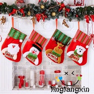 LLX-Christmas Stockings Gift Bag Candy Bag Socks Ornament for Fireplace Christmas Tree Decor Gift Ideas