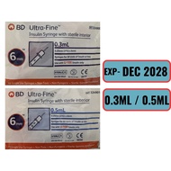 BD Ultra-Fine 0.3ml & 0.5ml x 6mm (31G)