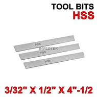 Pahat HSS 3/32 X 1/2 X 4 Tool Bit 3/32X4 Mata Pisau Bubut Potong 3/32X1/2X4-1/2