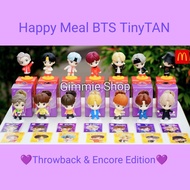 MCDONALDS Happy Meal BTS TinyTan Tiny Tan BTS RM Jin Suga Jhope Jimin V Jungkook Throwback Encore Ed