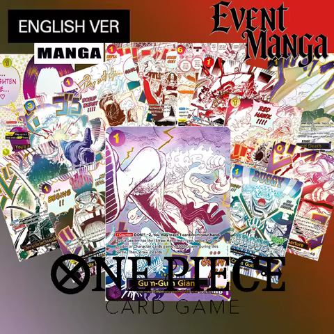 Diy One Piece Event Manga Rare Cards Series Gum Gum Giant Luffy Cross Guild Buggy Boa Hancock Shanks