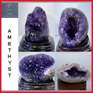 SG Amethyst Geode from Uruguay Mother Day Gift Premium Deep Purple Feng Shui Ornament Decoration House Warming Gift