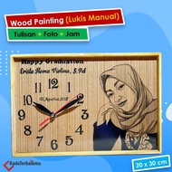 KAYU Wall Wood Painting - Wood Painting 20x30 cm And 20x20 cm - Manual Painting