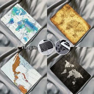 2023 Vintage World Map Design Case for M2 Macbook Air13 inch Pro 13 14 16 inch A2681 A2338 A2779 A27