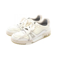 【二手】路易威登LOUIS VUITTON白色皮革運動鞋 LV Trainer 男士二手 B