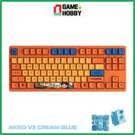 BÀN PHÍM CƠ AKKO 3087 RF DRAGON BALL Z GOKU - DUAL-MODE / AKKO SWITCH V3 CREAM BLUE