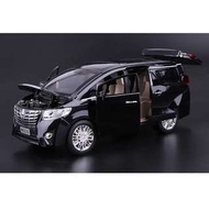 豐田 Toyota 愛爾法/埃爾法 Alphard 聲光 迴力 合金車 黑 白 兩色 1:24 阿米格Amigo