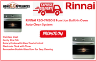 RINNAI RBO-7MSO 8 Function Built-In Oven Auto Clean System / FREE EXPRESS DELIVERY