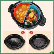 surpriseprice| Slow Cooker Silicone Liner Food Grade Silicone Slow Cooker Liner 2pcs Silicone Slow Cooker Liners Bpa-free High Temp Resistant Kitchen Supply Divider for Stew Pot