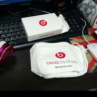 MONSTER beats by dr. dre 耳機 防撞 索袋 (PU 皮) headphones case  原裝 *大昌行*贈品
