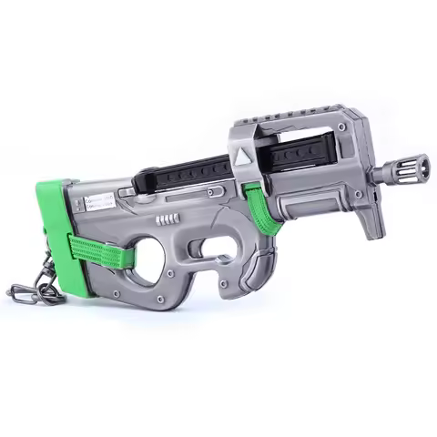 Fortnite Handsome P90 submachine gun model Alloy keychain pendant for gaming peripherals Small gift
