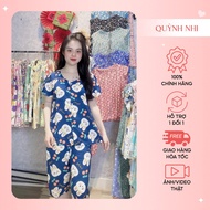 TL201_Linen TOLE SUIT V-NECKLACE SLEEVES WITH BUTTONS VNXK DESIGN, SIZE 40-85KG