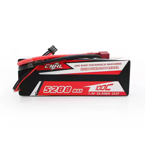 CNHL Lipo Battery 2S 3S 4S 5200mAh 7.4V 11.1V 14.8V 100C Hard Case With T Plug For RC Car Boat Helic