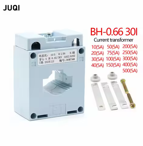 AC current transformer BH-0.66 30I Class 0.5 copper coil is suitable for AC ammeter 30/50/75/100/200