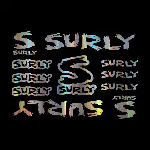 11pcs for Surly Bike Bicycle Frame Decals Factory Stickers Graphic Adhesive