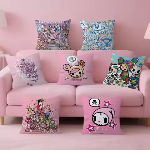 Japan Tokidoki cartoon Stitch Lucky Dragon pillow cover sofa cushion cover home room decoration chil
