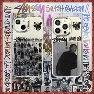 STUSSSY Rocky Character poster label Electroplated photo frame Phone Case Suitable for IPhone17 17AI
