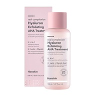 Hanskin Real Complexion Hyaluron Exfoliating AHA Treatment, Exfoliating Toner, Hydrating Skin Booste