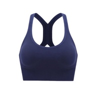 [ KHAEFASHION ] - (BR061) Sports Bra GYM Women's Sportswear Push Up Super Elastic Crop Top Tee