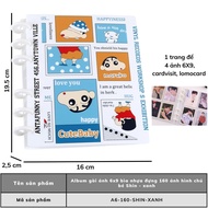 Album đựng ảnh 6x9 bìa nhựa acrylic để 200 tấm có khe để giấy ghi chú làm binder card đựng ảnh gia đ