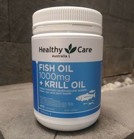 healthy care krill oil fish oil 1000mg 1000 mg isi 400 caps