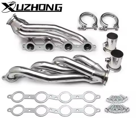 Stainless Stell Turbo Exhaust Conversion Swap Header Manifold Kit For Chevy GMC C10 1960-86 LS LS1 L