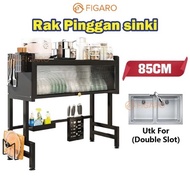 CLEARANCE Rak Pinggan Mangkuk Bertutup Dish Rack Cabinet Dish Drainer Stainless Steel Tempat Letak P