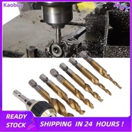 kaobuy Thread Taps Drill  7Pcs/Set Easy Installation Spiral Combination Tap for Wood( 1)
