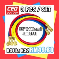 CEO 🇸🇬 Charging Hose Set R410a R32 Air Cond Refrigerant Manifold Gauge Hose GAS METER HOSE