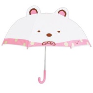 日本熱銷 - San-X Sumikko Gurashi 角落生物 日版 耳朵 兒童 雨傘 小童 長遮 彎手柄 長傘 戶外 便攜 47cm 角落小夥伴 2021年款 (北極熊)