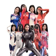 Black Widow Asuka Langley Soryu DVA Kiana Kaslana Ayanami Rei Zero Two Tight Jumpsuit Sexy Cosplay O