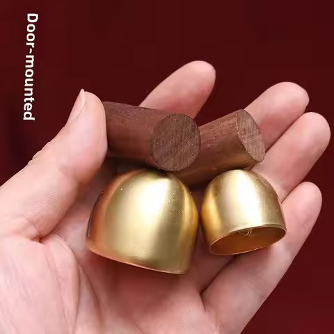 Wooden Doorbell Handmade Doorbell Japanese Style Door Opening Doorbell Dopamine Wind Chime Refrigera