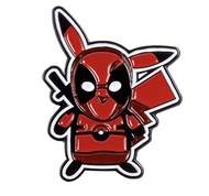 Kawaii Deadpool Pikachu Mix Suit Metal Enamel Pin Backpack Small Cute Colourful Unique Cartoon Colle