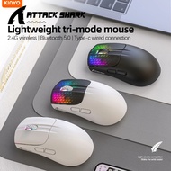 Attack Shark mouse X5 wireless mouse 49g Lightweight PAW3212 bluetooth gaming mouse
