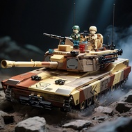 Panlos M1A2 Abrams Tank Building Blocks 1:8 Scale Educational Model Toy Set for Kids Boys Gift