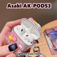 【Case Home】For Asaki AK-PODS3 Case DIY Fresh Patterns Soft Silicone Earphone Case Casing Cover