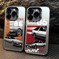 Case For iPhone 15 14 Plus 13Pro Max 12Pro 11 XS Max XR ip7 7plus 8p SE 2020 Orange sports car Cover