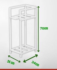 2/3 Layer Water Gallon Rack Stand Metal Rack for Water Dispenser Heavy Duty Water Organizer Rack She