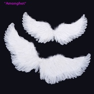 Amonghot > Swallow-shaped White Angel Feather Wings with Elastic Straps for Children's Party Decorat
