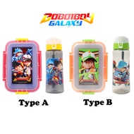 ✨ New Boboiboy Lunch Box / Kotak Makan Set With Spoon & Drinking 500ml 550ml Tritan Water Bottle Bot