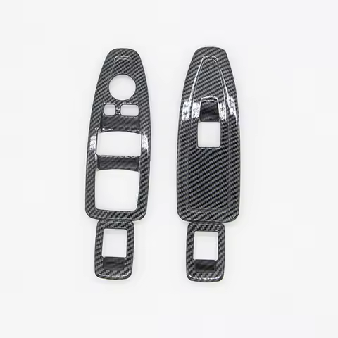 A79F-For BMW 1 3 4 Series 3GT F20 F30 F31 F34 F36 Window Glass Lift Button Decoration ABS Carbon Fib