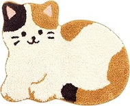 ＯＲＡＮＧＥ　ＡＰＲＯＮ Fluffy Animal Area Rug, 21.7 x 16.9 Inches, Machine Washable [Cat]