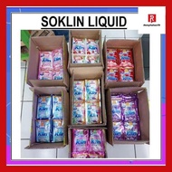 rerey_ 1 dus detergen cair soklin liquid jumbo 120 + 20 sachet softergent 45 ml so klin 1 renteng 6 