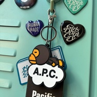 Street Wear X A.P.C.Co-Branded Accessories Cartoon BABYMILO Ornaments Keychain Key Ring School Bag H